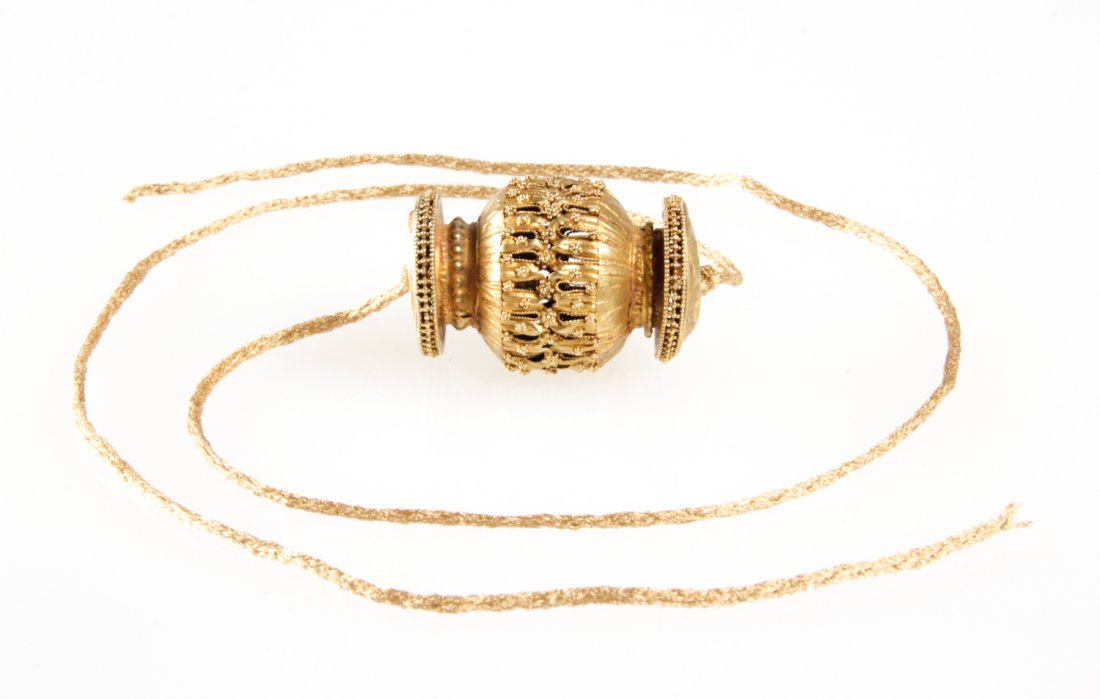 22k Gold Bead Necklace, India, XIX c. (1 of 6)