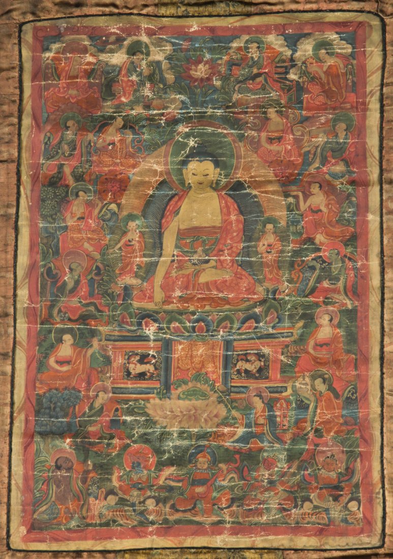 17/18th c. Tibetan Thangka (1 of 6)