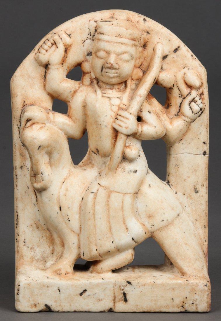18/19th Century Indian marble Statue of Saraswati (1 of 2)