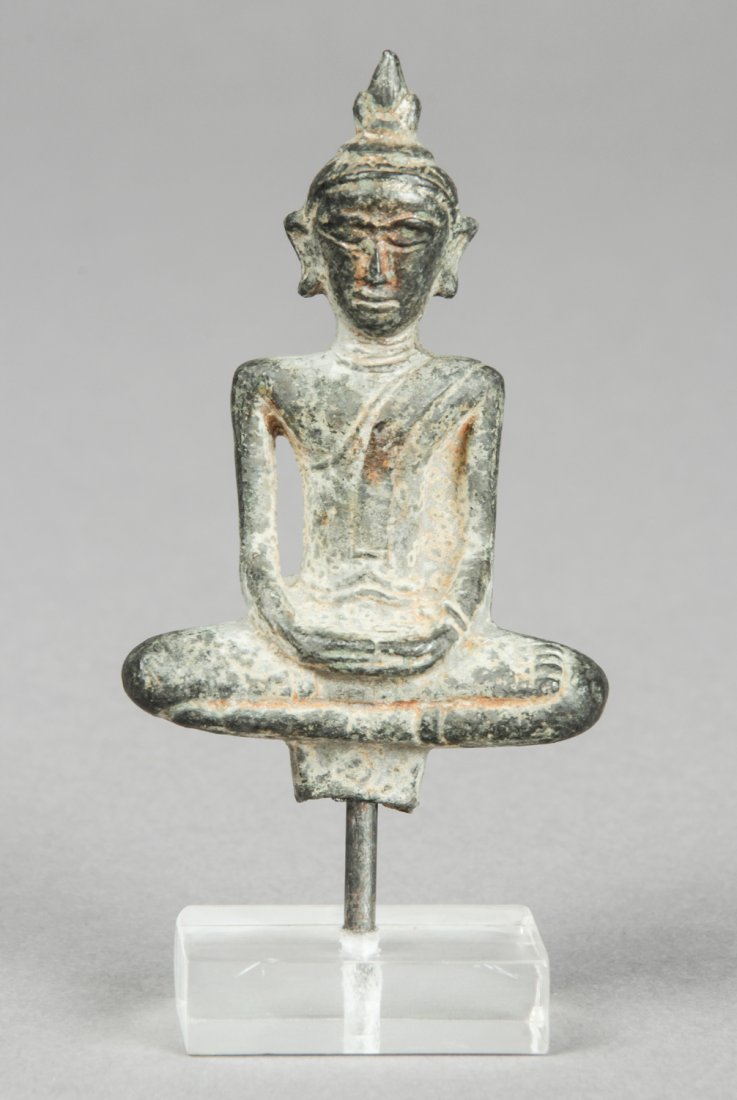 Bronze Thai Seated Buddha, 19th c. (1 of 3)