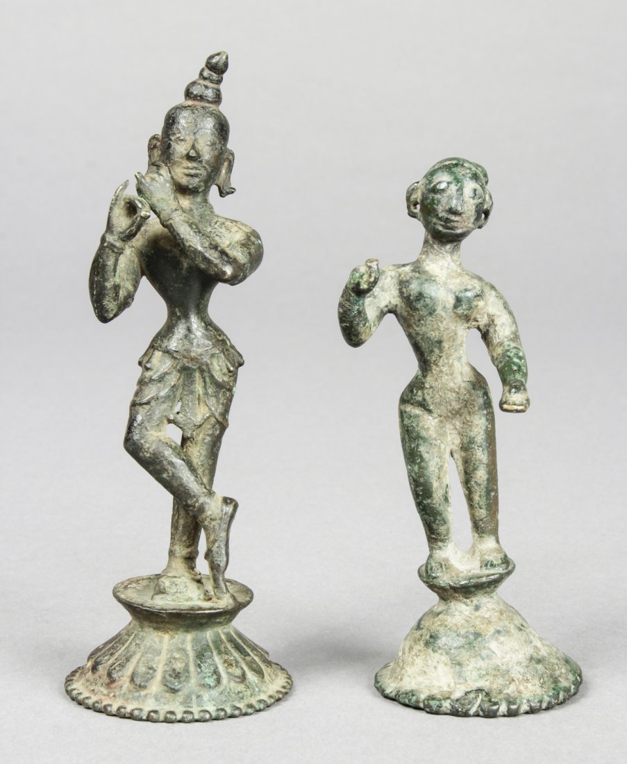 Bronze Statues of Krishna and Radha, circa 1700 (1 of 3)