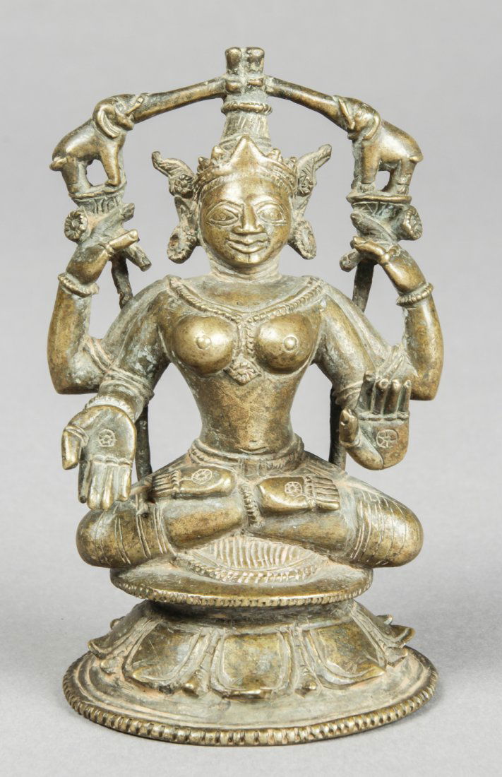 Bronze Statue of Lakshmi, 19th c. (1 of 3)