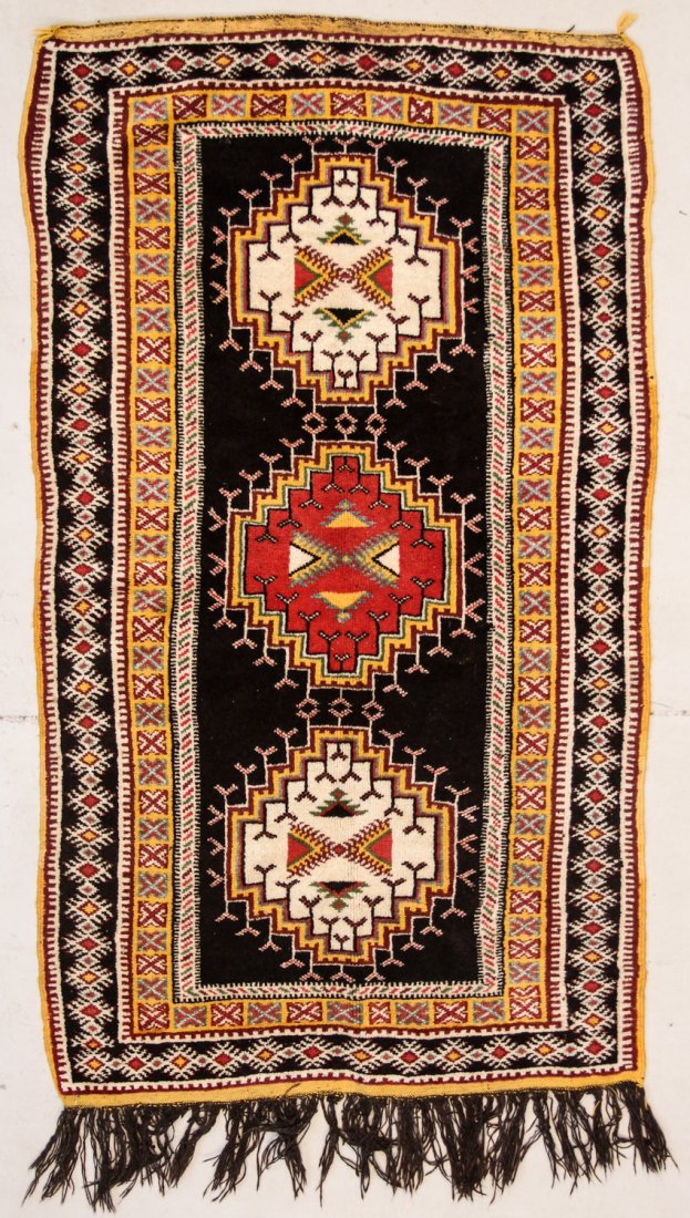 Moroccan Rug: 3'10" x 6'6" (117 x 198 cm) (1 of 5)
