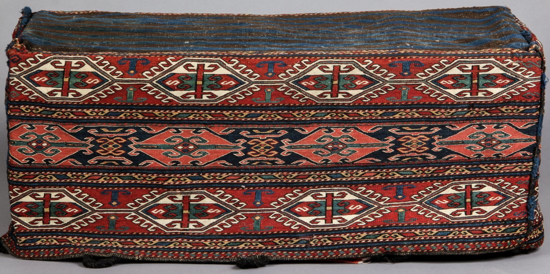 Antique Caucasian Beshik: 1'4" x 3'6" x 1'7" (41 x 107 (1 of 5)