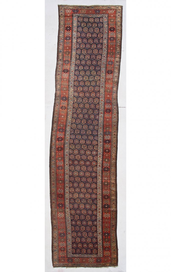 Antique West Persian Rug: 3'10" x 15'2" (117 x 462 cm) (1 of 4)