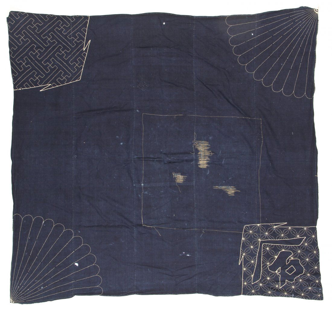 Antique Japanese Cover: 63" x 59" (160 x 150 cm) (1 of 4)