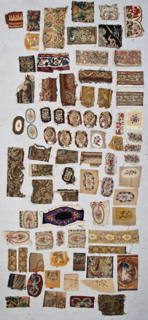 Continental Needlepoint Swatches: Continental Needlepoint Swatches. Various sizes.