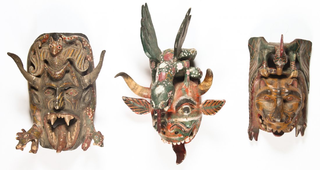 3 Mexican Masks (1 of 5)