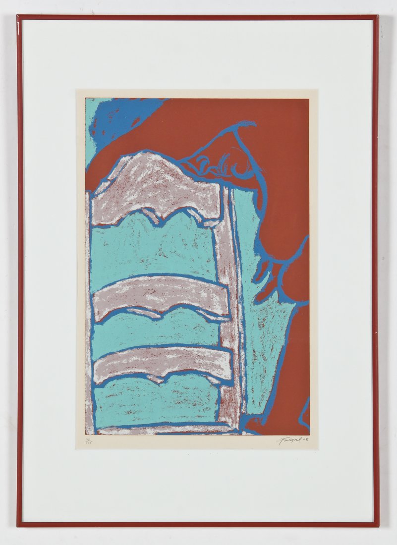 George Segal (American, 1924-2000) Serigraph: George Segal (American, 1924-2000) Nude with Chair, 1978, serigraph,from an edition of 135. Size: 19.25" x 13", 49 x 33 cm (sight); 27.25" x 19.25", 69 x 49 cm (frame). Provenance: Suburban Philadelph