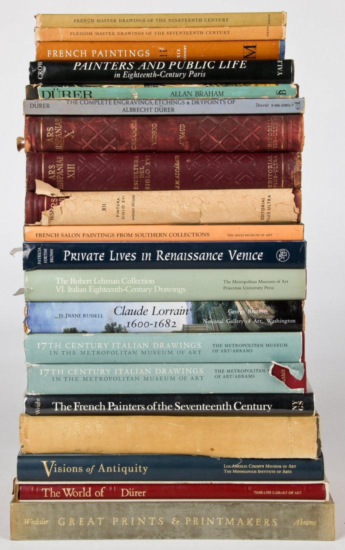 Collection of 18+ Art Reference Books: Collection of 18+ Art reference books covering Renaissance era paintings with a particular focus on the private life of the painters. Provenance: Estate of Robert Swan Lindsley and Eric Hoage, Philade