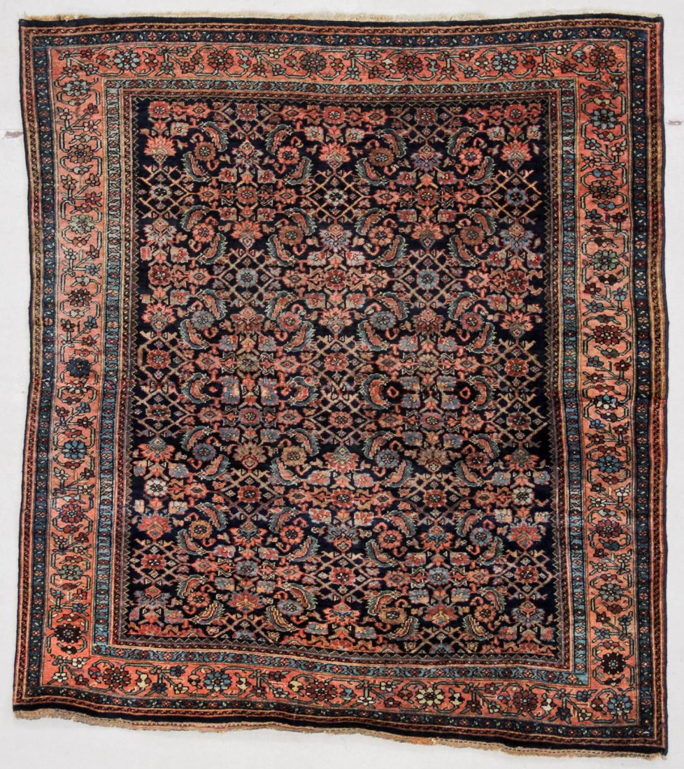 Antique Bidjar Rug: 5'1" x 4'8" (155 x 142 cm) (1 of 5)