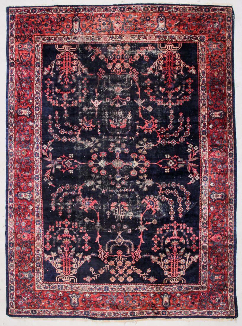 Antique Blue Mahal Rug: 9' x 12' (274 x 366 cm) (1 of 4)