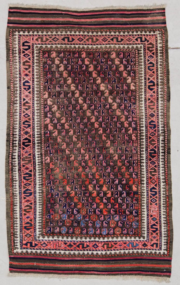 Antique Beluch Rug: 2'11" x 4'8" (89 x 142 cm) (1 of 5)