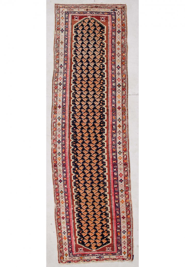 Antique Turkish Rug: 4' x 12' (122 x 366 cm) (1 of 4)