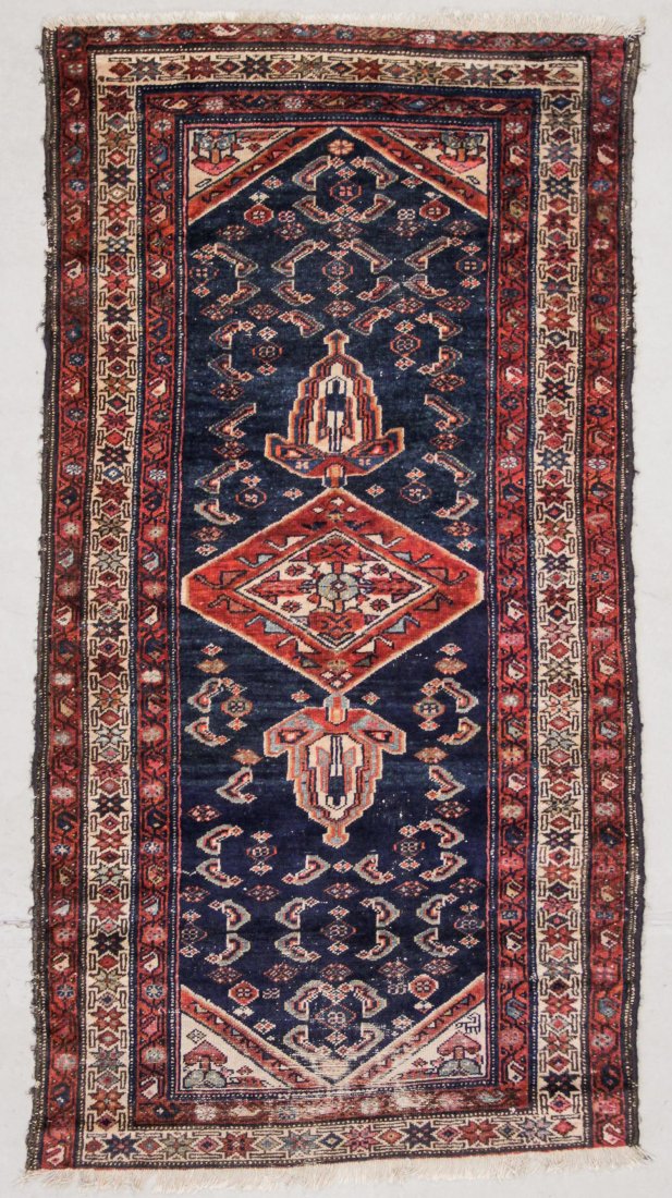 Hamadan Rug: 3'6" x 6'4" (107 x 193 cm) (1 of 5)