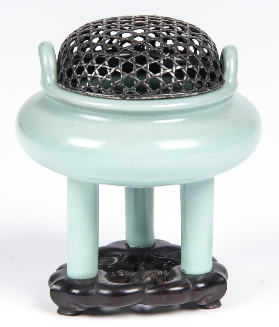 Chinese Celadon Tripod Censer (1 of 4)