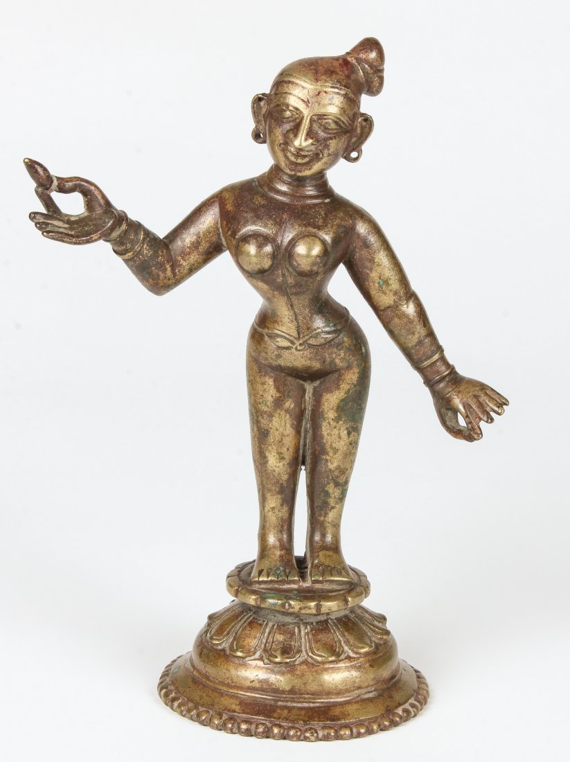 Bronze Radha Statue, Ca. 1800 (1 of 3)