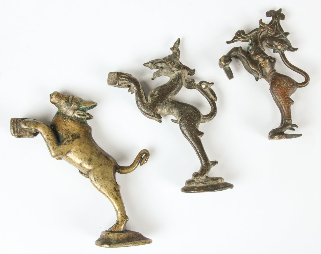 3 Bronze Horse and Cow Statues, Ca. 1800 (1 of 2)