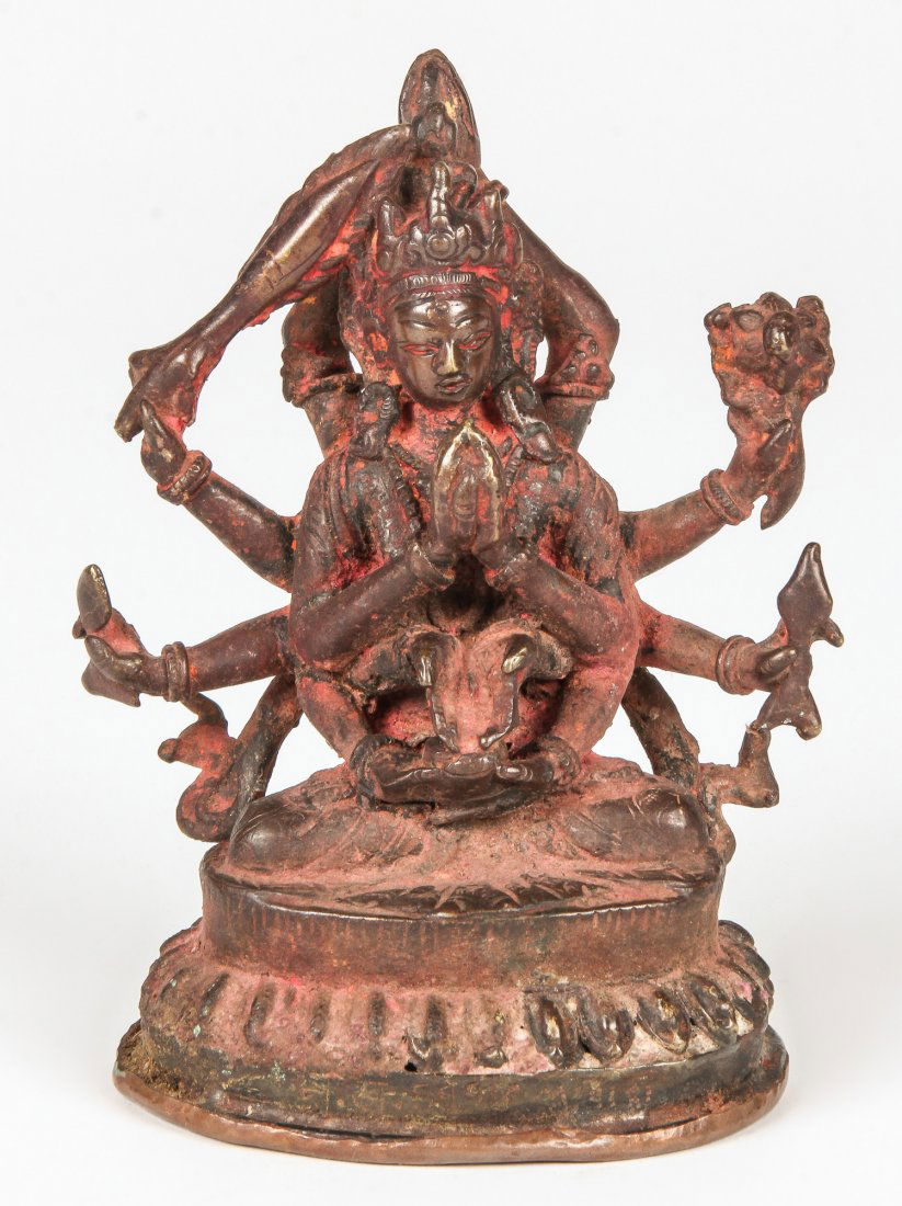 Bronze Buddha Statue, Nepal, Ca. 1800-1850 (1 of 3)