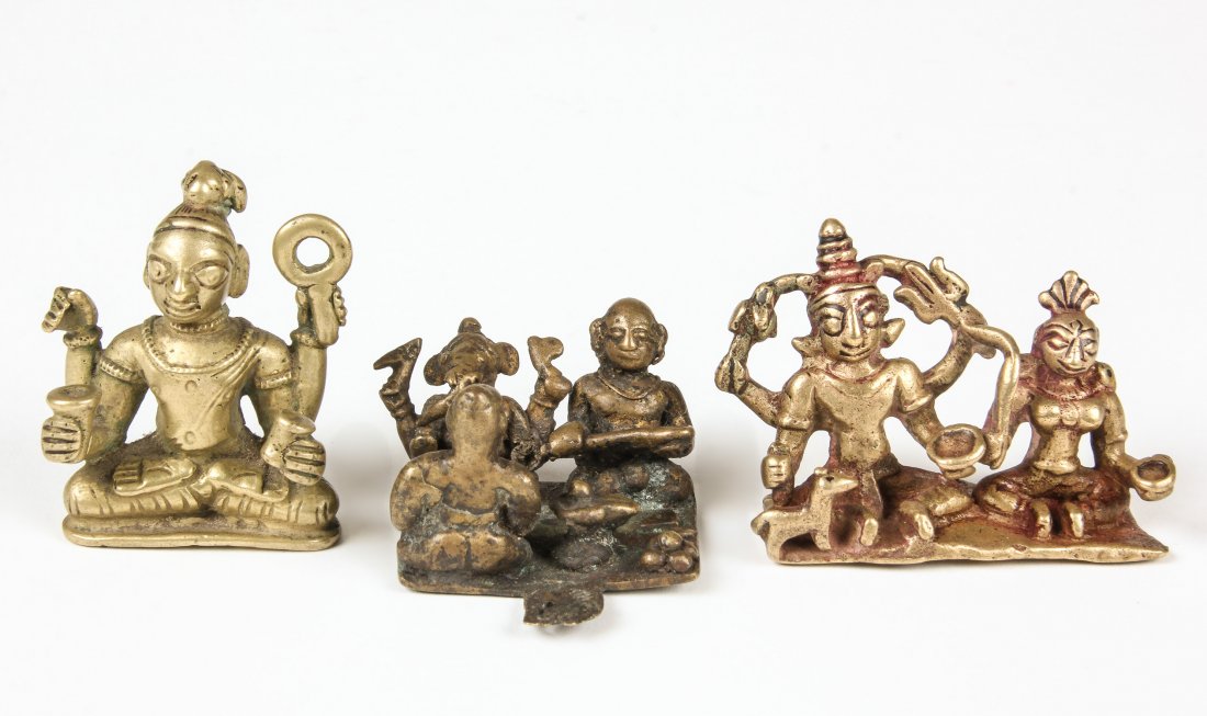 3 Brass Statues, India, Ca. 1800-1850 (1 of 3)