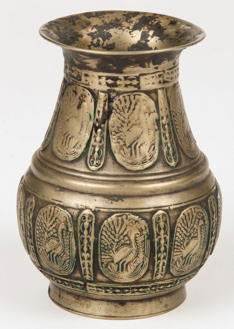 Bronze Ceremonial Vase (Amkhora) Nepal, 19th C. (1 of 2)