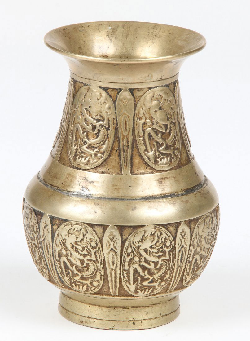 Bronze Ceremonial Vase  (Amkhora), 19th C. (1 of 2)