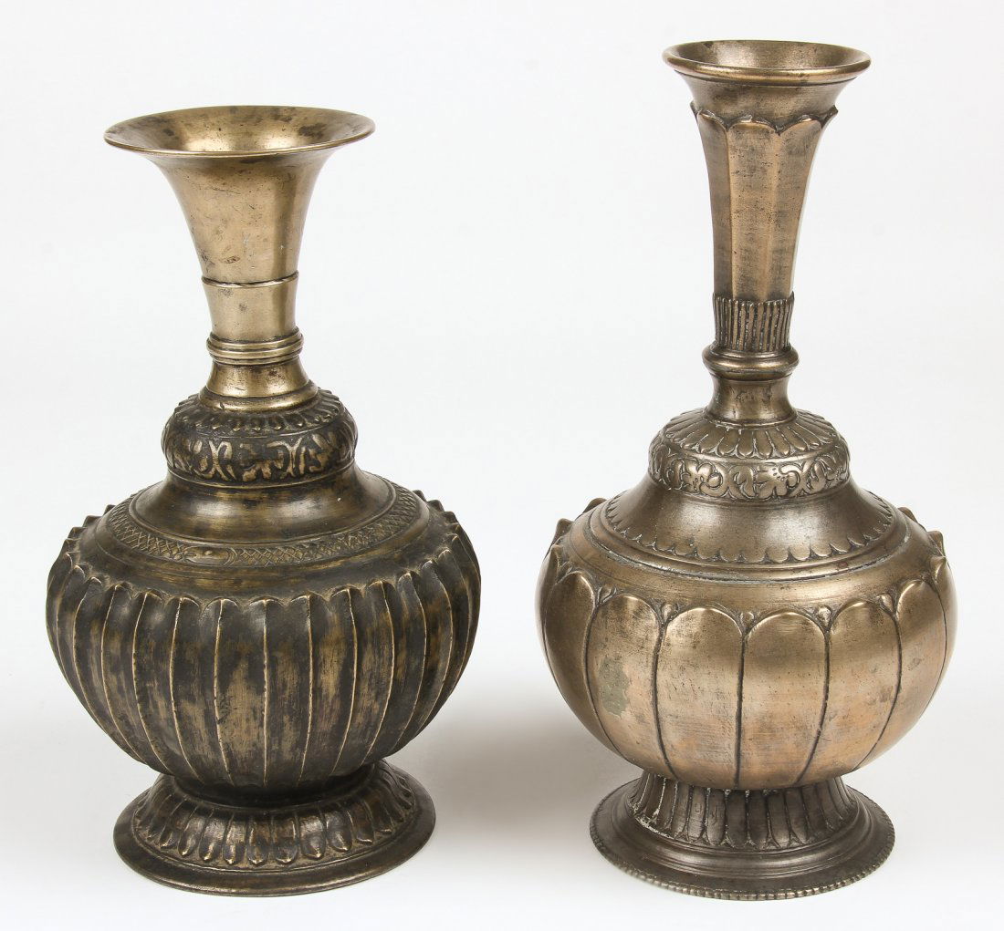 2 Fine 18th C. Bronze Vases (1 of 2)