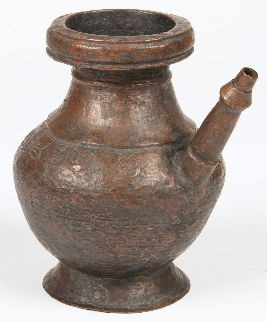 19th C. Copper Repousse Ewer (1 of 2)