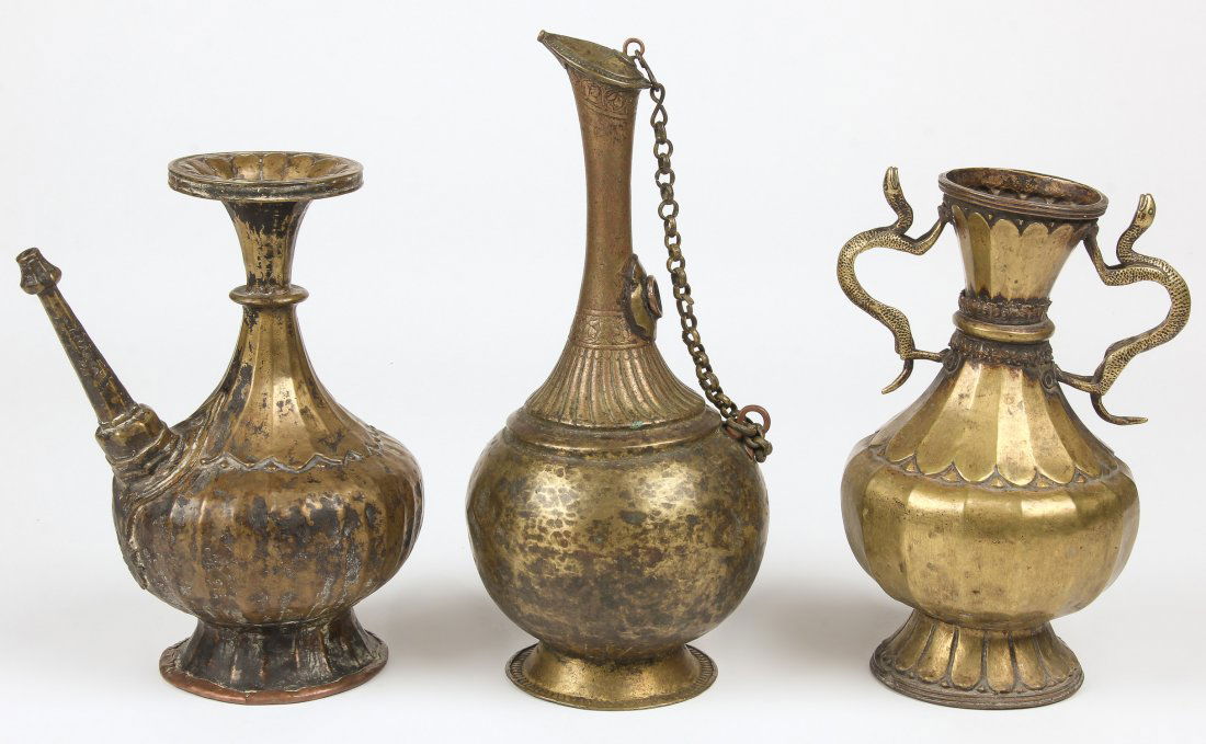 3 Bronze Vessels, 17/18th C (1 of 3)