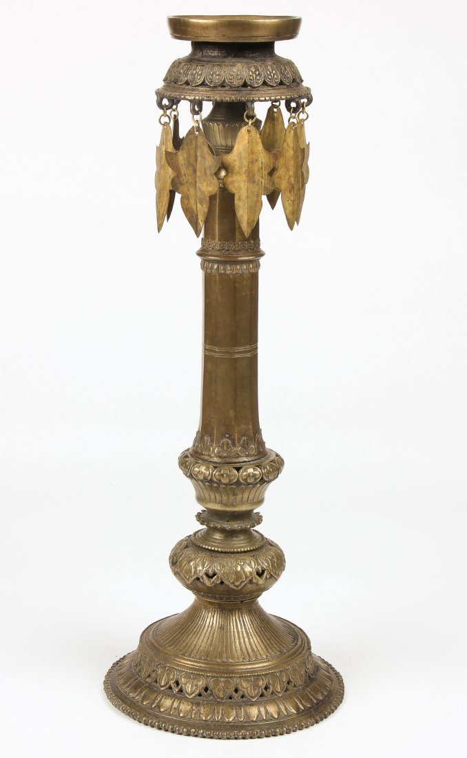 19th C. Bronze Puja Lamp (1 of 3)