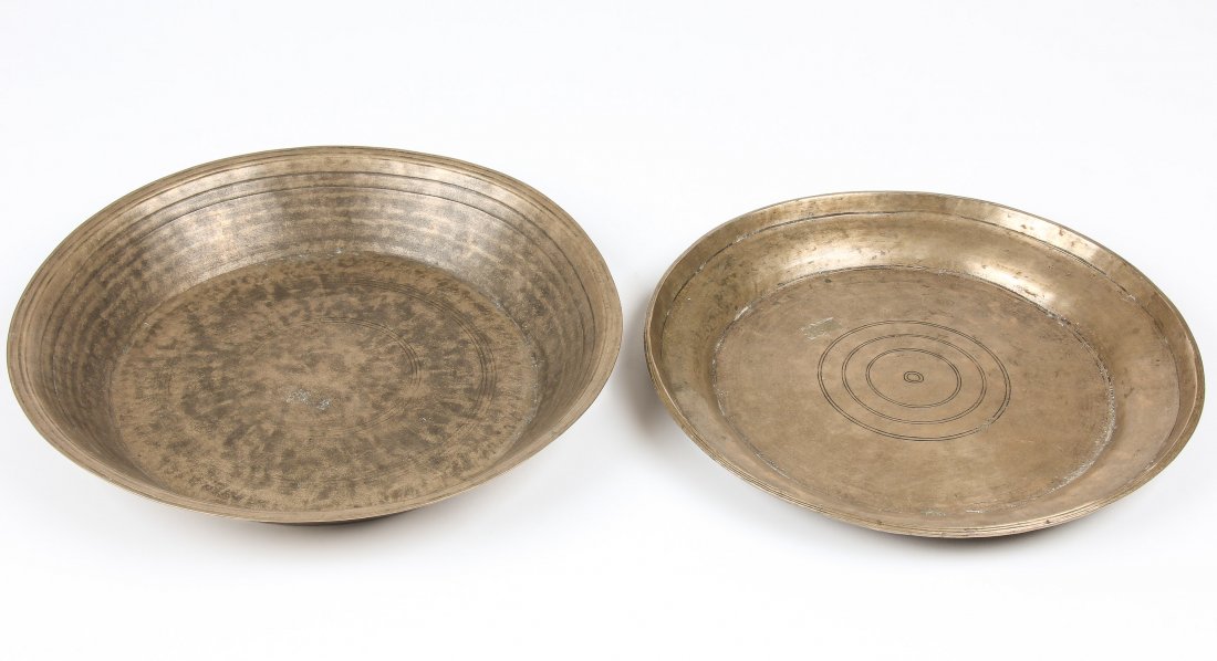 2 19th C. Bronze Plates (1 of 2)
