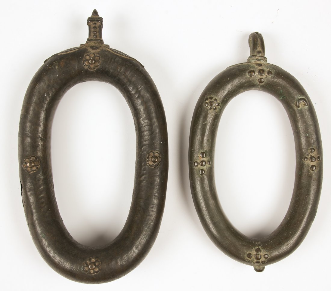 2 Antique Indian Village Dancing Bells, Ca. 1800 (1 of 3)