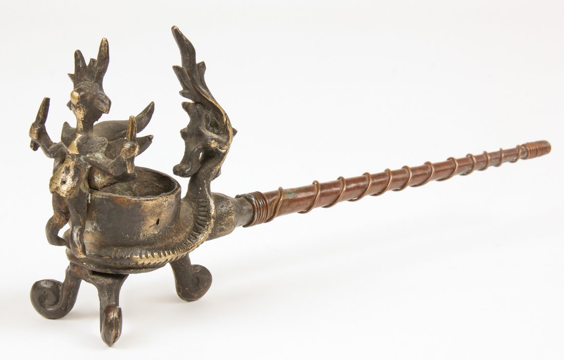 Ornate Early 20th c. Burmese Pipe (1 of 4)