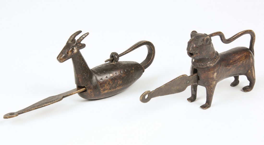 2 Asian Brass Locks (1 of 3)
