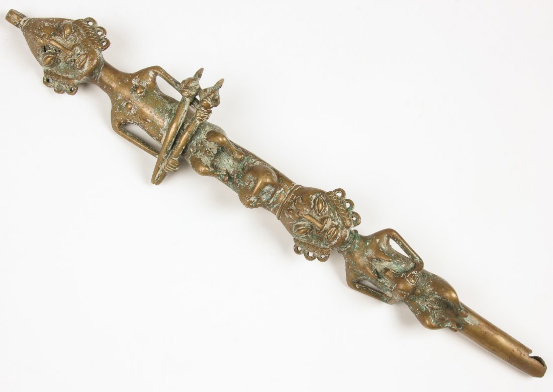 Bronze African Totem, Ghana, ca. 1900 (1 of 2)