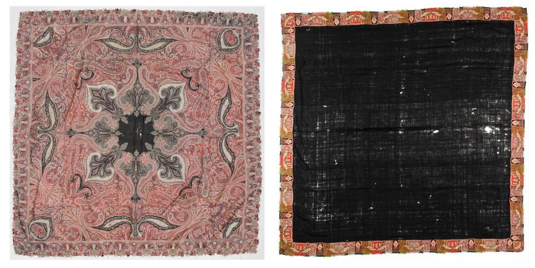 2 Antique Paisley Shawls (1 of 9)