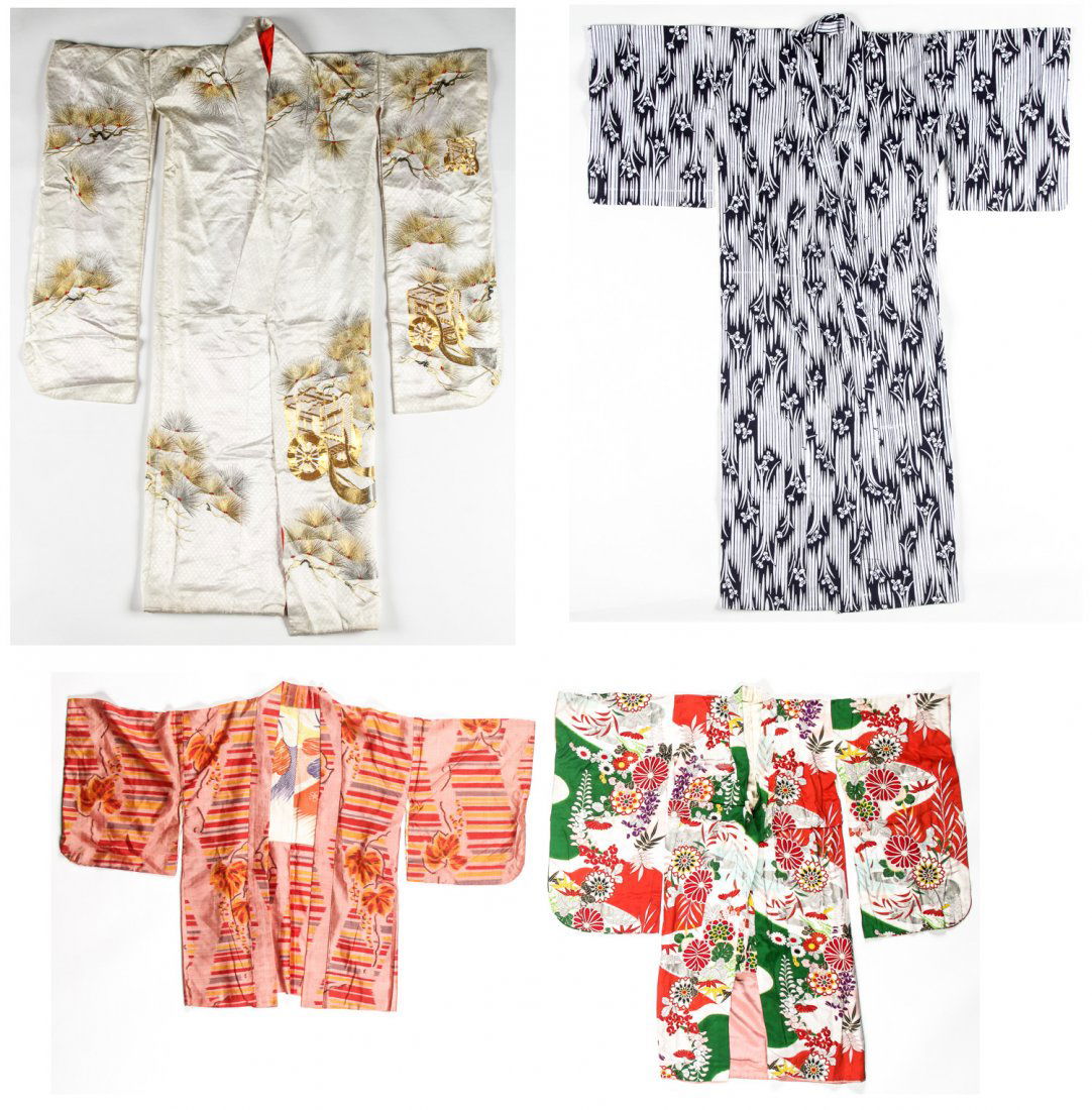 4 Antique/Vintage Japanese Kimonos (1 of 6)