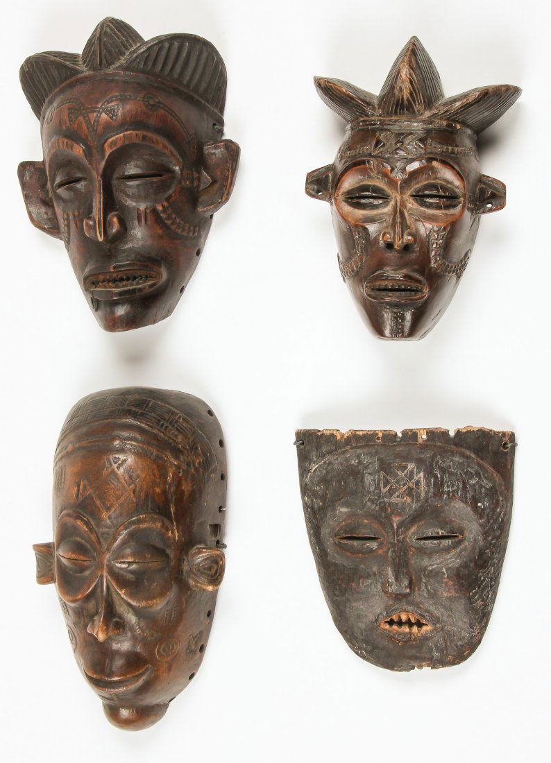 4 Chokwe Masks (1 of 3)