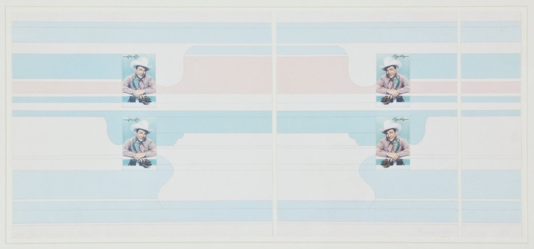 Hannah Wilke (American, 1940-1993) "Roy Rogers", 1974: Hannah Wilke (American, 1940-1993) "Roy Rogers", 1974, lithograph, from an edition of 100, signed numbered and inscribed. Size: 19.75" x 34", 50 x 86 cm (frame).