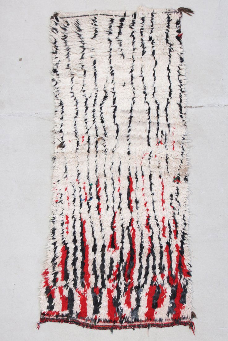 Moroccan Pile Carpet: 2'11" x 6'4" (89 x 193 cm) (1 of 6)
