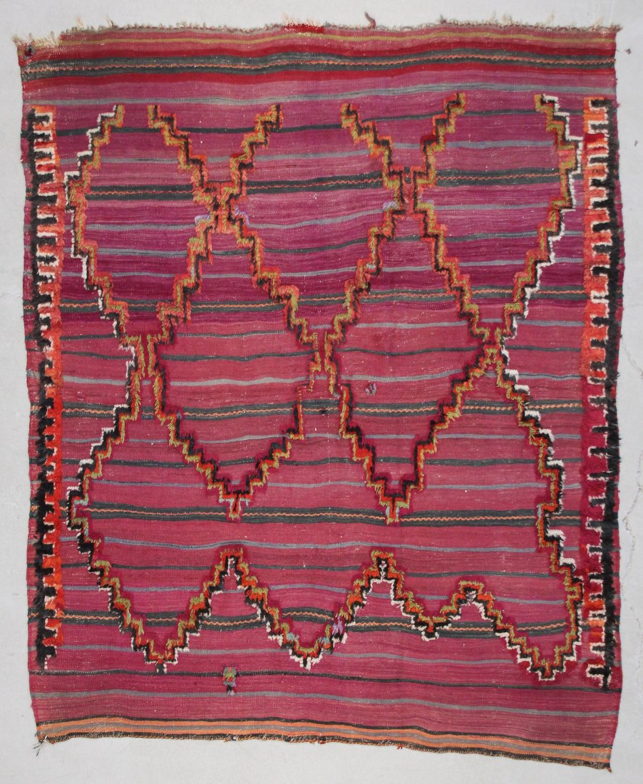 Moroccan Mixed Weave Rug: 5'7" x 6'8" (170 x 203 cm) (1 of 4)