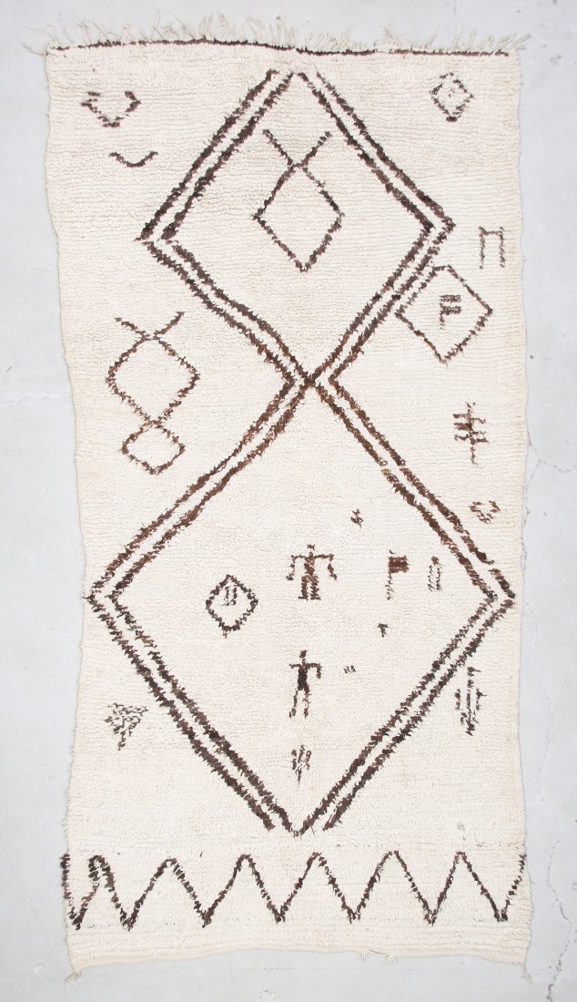 Moroccan Pile Carpet: 5'6" x 10'8" (168 x 325 cm): Moroccan Pile Carpet, Morocco, mid/late 20th c. Dimensions: 5'6" x 10'8" (168 x 325 cm). Weight: 23 lbs.
