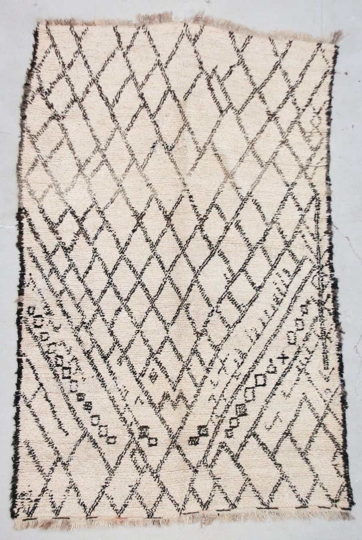 Moroccan Pile Carpet: 5'1" x 8' (155 x 244 cm): Moroccan Pile Carpet, Morocco, mid/late 20th c. Dimensions: 5'1" x 8' (155 x 244 cm). Weight: 20 lbs.