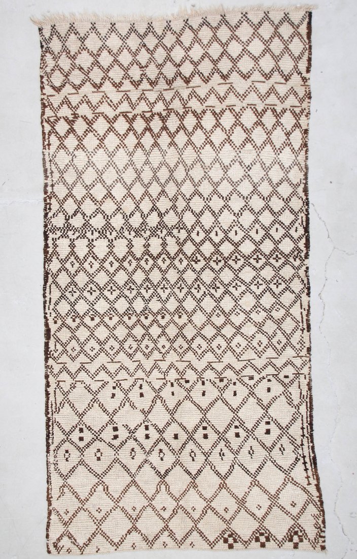 Moroccan Pile Carpet: 6'2" x 10'1" (188 x 307 cm): Moroccan Pile Carpet, Morocco, mid/late 20th c. Dimensions: 6'2" x 10'1" (188 x 307 cm). Weight: 20 lbs.