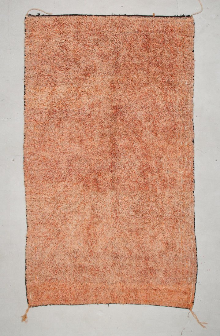 Moroccan Pile Carpet: 6'6" x 11'1" (198 x 338 cm): Moroccan Pile Carpet, Morocco, mid/late 20th c. Dimensions: 6'6" x 11'1" (198 x 338 cm). Weight: 41 lbs.