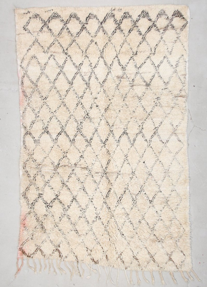 Moroccan Pile Carpet: 5'4" x 8'2" (163 x 249 cm): Moroccan Pile Carpet, Morocco, mid/late 20th c. Dimensions: 5'4" x 8'2" (163 x 249 cm). Weight: 21 lbs.