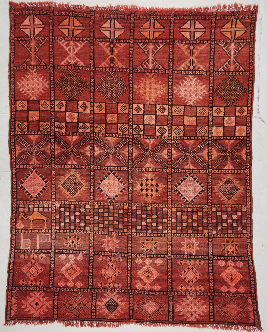 Moroccan Pile Carpet: 6' x 7'9" (183 x 236 cm) (1 of 5)