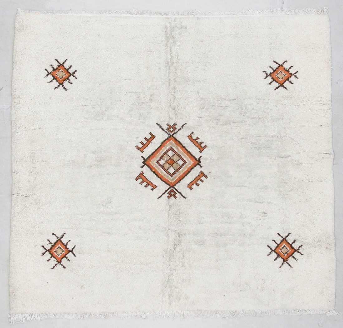 Moroccan Pile Carpet: 6'1" x 6'6" (185 x 197 cm) (1 of 5)