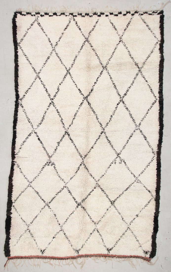 Moroccan Pile Carpet: 6'4" x 10'2" (193 x 310 cm): Moroccan Pile Carpet, Morocco, mid/late 20th c. Dimensions: 6'4" x 10'2" (193 x 310 cm). Weight: 53 lbs.