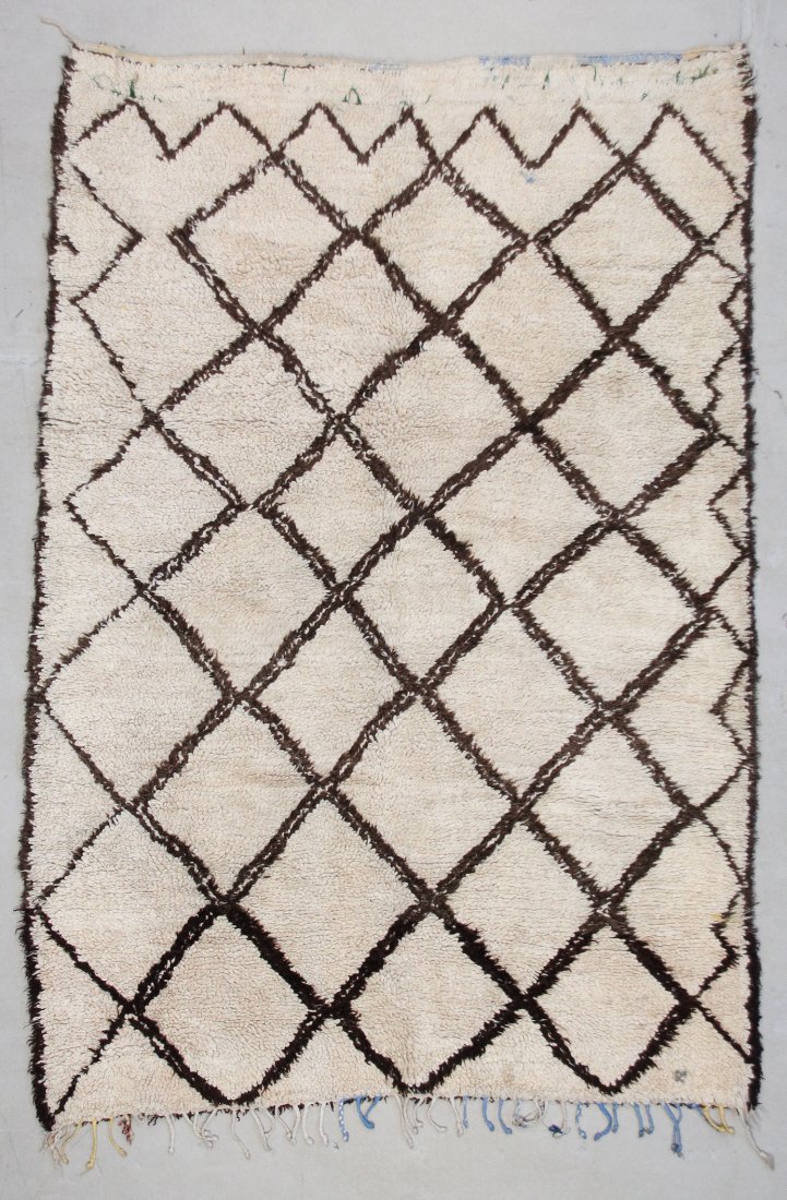 Moroccan Pile Carpet: 5'8" x 8'1" (173 x 246 cm): Moroccan Pile Carpet, Morocco, mid/late 20th c. Dimensions: 5'8" x 8'1" (173 x 246 cm). Weight: 24 lbs.